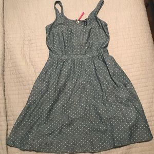 GAP chambray polka dot dress